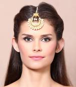 Kundan Polki Gold Designer Classic Pretty Mangtikka