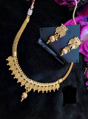 Gold Agate Gold Plated Necklace Sets 1