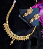 Gold Agate Gold Plated Necklace Sets