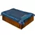 Turquoise Single Size Embroidery Bedsheet