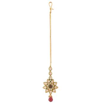 Pearl bridal maang tikka for wedding mang tika girls jewellery 1