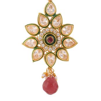 Pearl bridal maang tikka for wedding mang tika girls jewellery 2