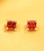 Red american diamonds studs