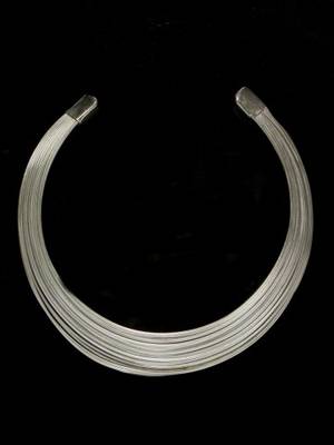 Metal Stripes Multichain Hasli Choker Necklace 1