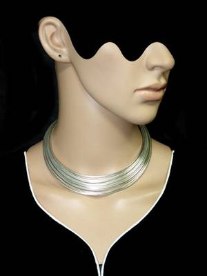 Metal Stripes Multichain Hasli Choker Necklace 2