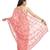 Ada Peach Embroidered Chiffon  Lucknowi Chikankari Saree With Blouse