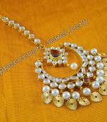 Traditional Bridal Chand Bali Maang Tikka