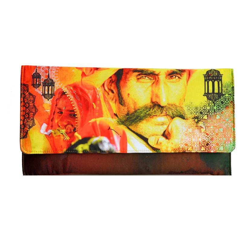 Craftstages Digital Print Clutch Bag