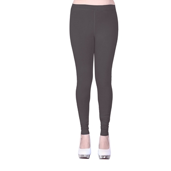 Dark grey plain free size leggings 