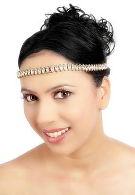 Exotic Fashion Designer Matha Patti For Wedding Gold Finishing In White 1