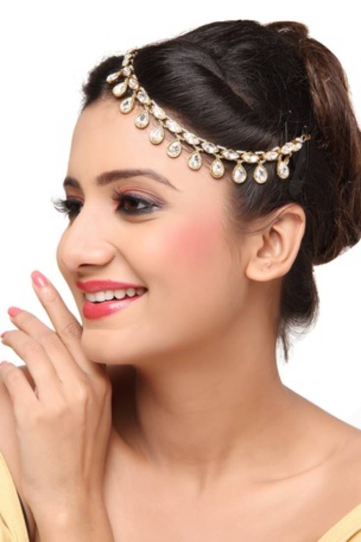 Exotic Design Matha Patti For Wedding Gold Finishing with 