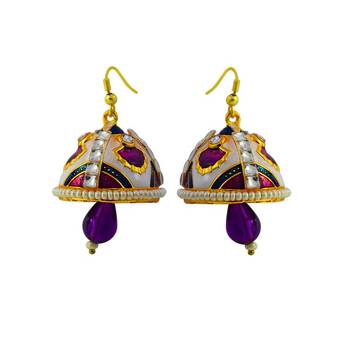 Kundan Meenakari Tokri Jhumki 1