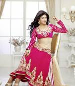 Jacqueline fernandez Majesty Dark Pink Embroidery Salwar Kameez