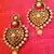 Royal antique really ethnic pearl polki Mughal Rajputana ADIVA earringPSEAZ003WH j40w