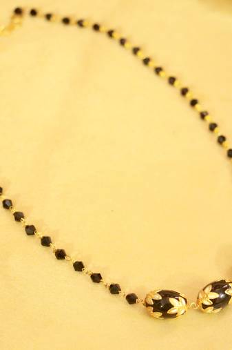Black Meenakari  Mangalsutra
