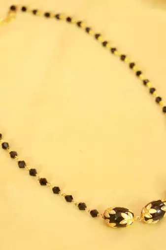 Black Meenakari  Mangalsutra