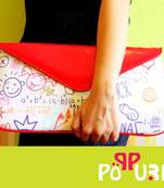 Doodle Envelope Clutch