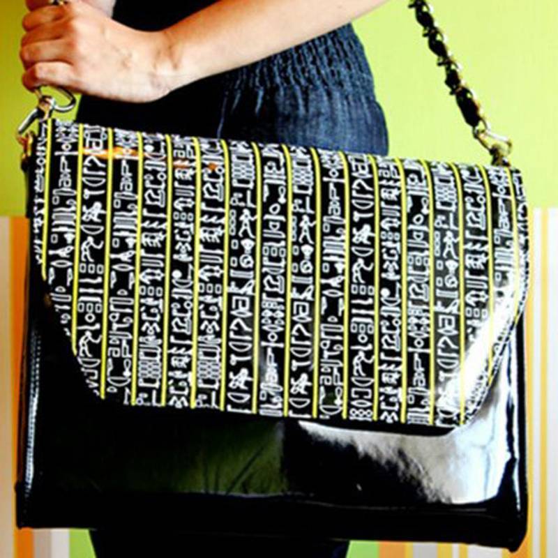 Egyptian Hieroglyphs Sling bag Poppuri 13766