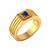 Sterling Silver Ring Embellished With Sapphire