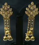 Royal and elegant rajwadi pearl jhumki earring jewelry
