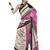 Pink White Designer Saree
