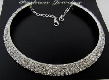 Lovely stone silver kada necklace 1