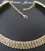 Lovely stone Golden kada necklace set