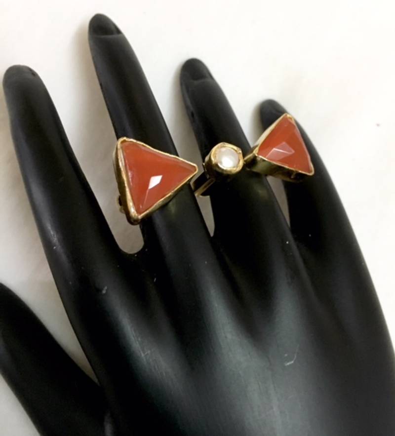 Dual finger ring for women