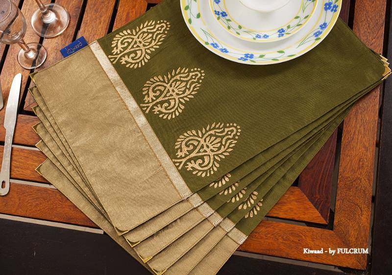 Table mats Green KIWAAD 175009