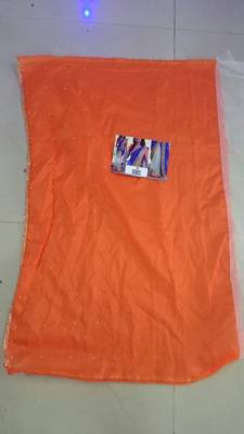 Off White Embroidered Georgette Saree With Blouse 3