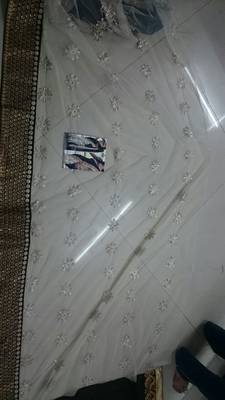 Black Embroidered Georgette Saree With Blouse 4