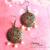 Antique Brass Round earrings