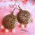 Antique Brass Round earrings