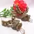 Golden white stone double jhumki earrings