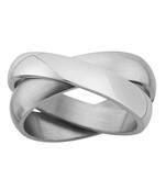 Cara sterling silver and  certified Swarovski stone As Complex As Me Ring for Men