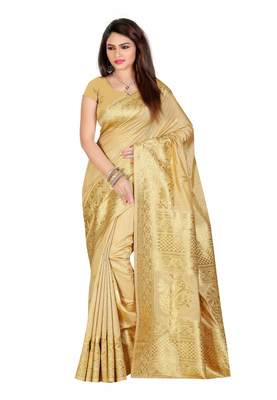 Plain pure kanjivaram silk saree Clearance