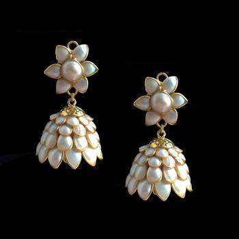 Pearl Patchi Jhumka 1