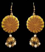 Yellow Gota Jewellery Jhumka