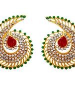 Fashion New Fabulious Ruby Green Stud Earrings