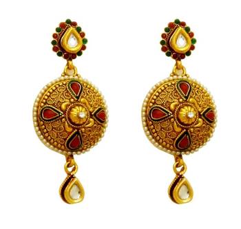 Royal Traditional Pendent Multicolour Necklace Set For Women 2