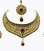 Bridal Wedding Wear Designer Multicolour Chokker Set