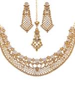 artificial american diamond necklace set