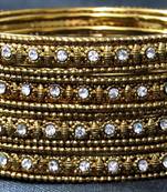 Antic Copper Colour 12 Bangles Set