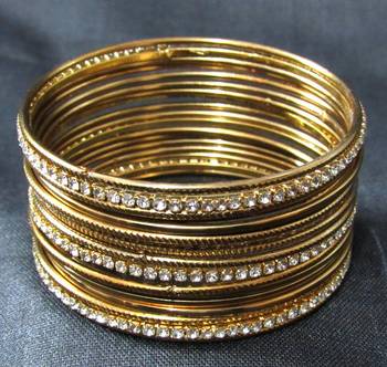 Antic copper colour 18 bangles set 1