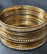 Antic copper colour 18 bangles set