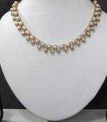 White pearl Kundan drop polki necklace set