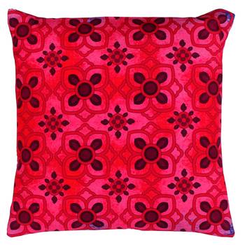 Enchanting flower motif cushion cover 1
