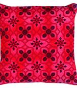 Enchanting flower motif cushion cover