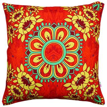 Gorgeous flower motif cushion cover 1