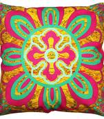 Delicate flower motif cushion cover